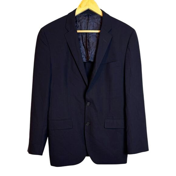 Brooks Brothers BROOKSCOOL Milano REDA 100% Wool Blue Sport Coat Blazer 40 Reg